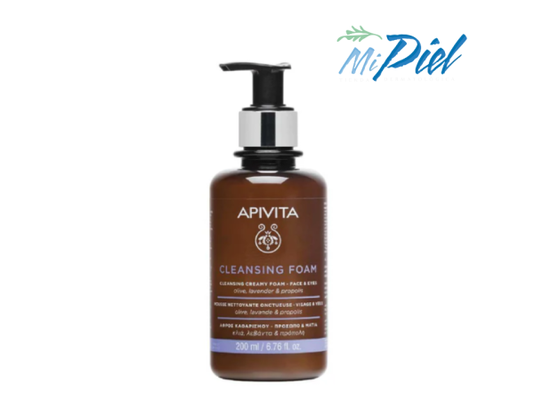 Apivita cleansing cremy foam face & eyes